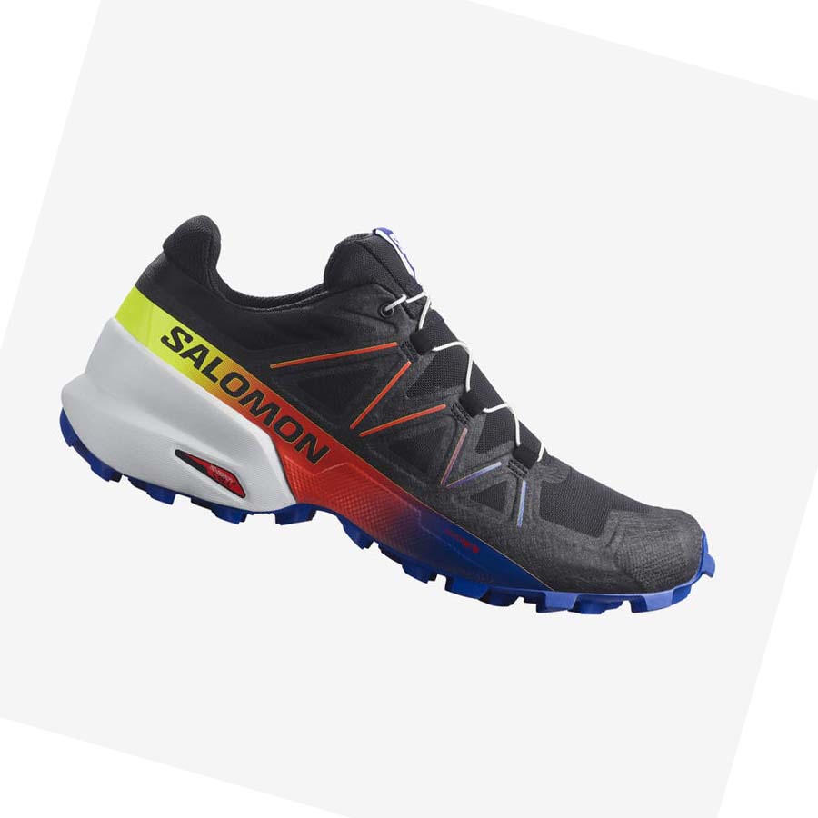 Tenis Para Trail Running Salomon SPEEDCROSS 5 RACING PACK Mujer Negros Amarillos | MX 2776KOR